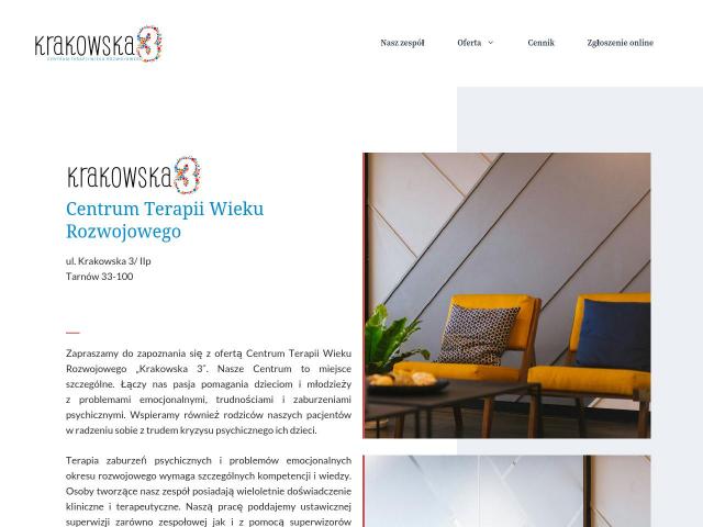 Zobacz KRAKOWSKA 3 - CENTRUM TERAPII WIEKU ROZWOJOWEGO
