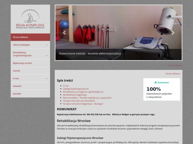 Zobacz Reha-kompleks Rehabilitacja I Terapia Manualna Katarzyna Bobras